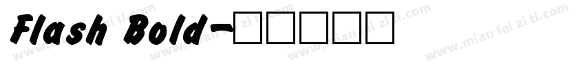 Flash Bold字体转换